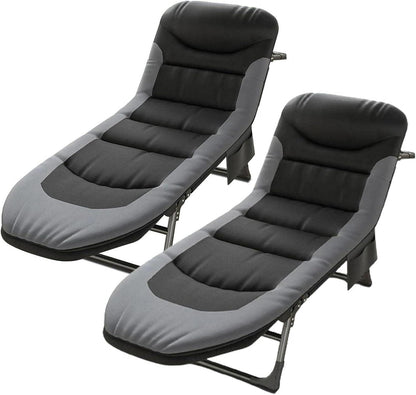 Klappbare Sonnenliege 6-Fach Verstellbar mit Seitentasche und