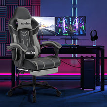 Ergonomischer Gaming Stuhl mit Fußstütze und