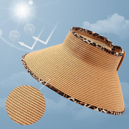 Faltbarer Strohhut mit breiter Krempe – Sonnenschutz & Style