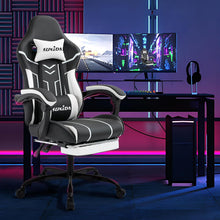 Ergonomischer Gaming Stuhl mit Fußstütze und
