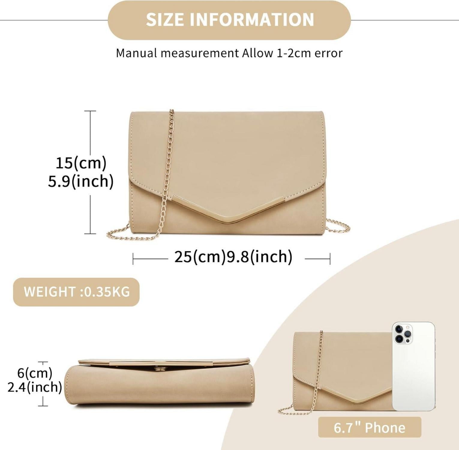 Damen Clutch Abendtasche Elegante Handtasche Hochzeit Umhängetasche Gold