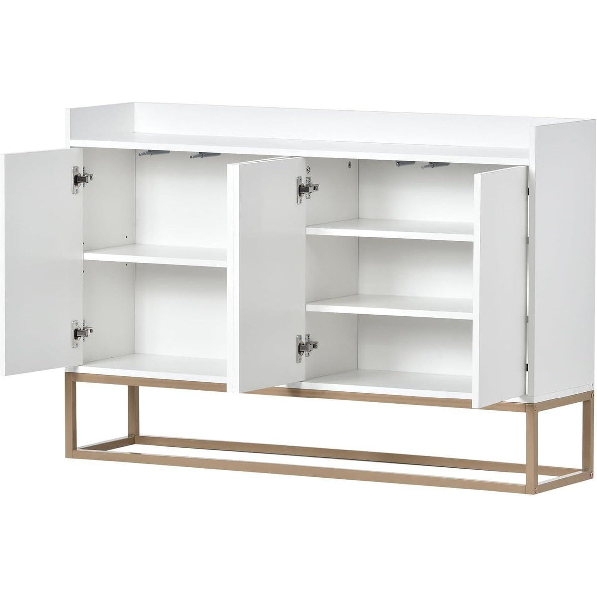 Modernes Sideboard mit 4 Türen – Weißes Wohnzimmerbuffet