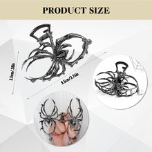 Yeomju 2 Stück Spinnen Metall Haarklammer in Schwarz, Gothic