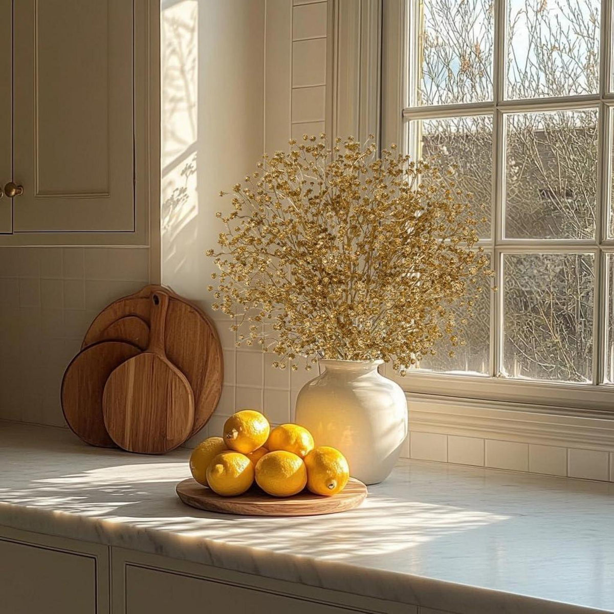 10x Künstliches Schleierkraut Strauß – 60cm Gypsophila Deko