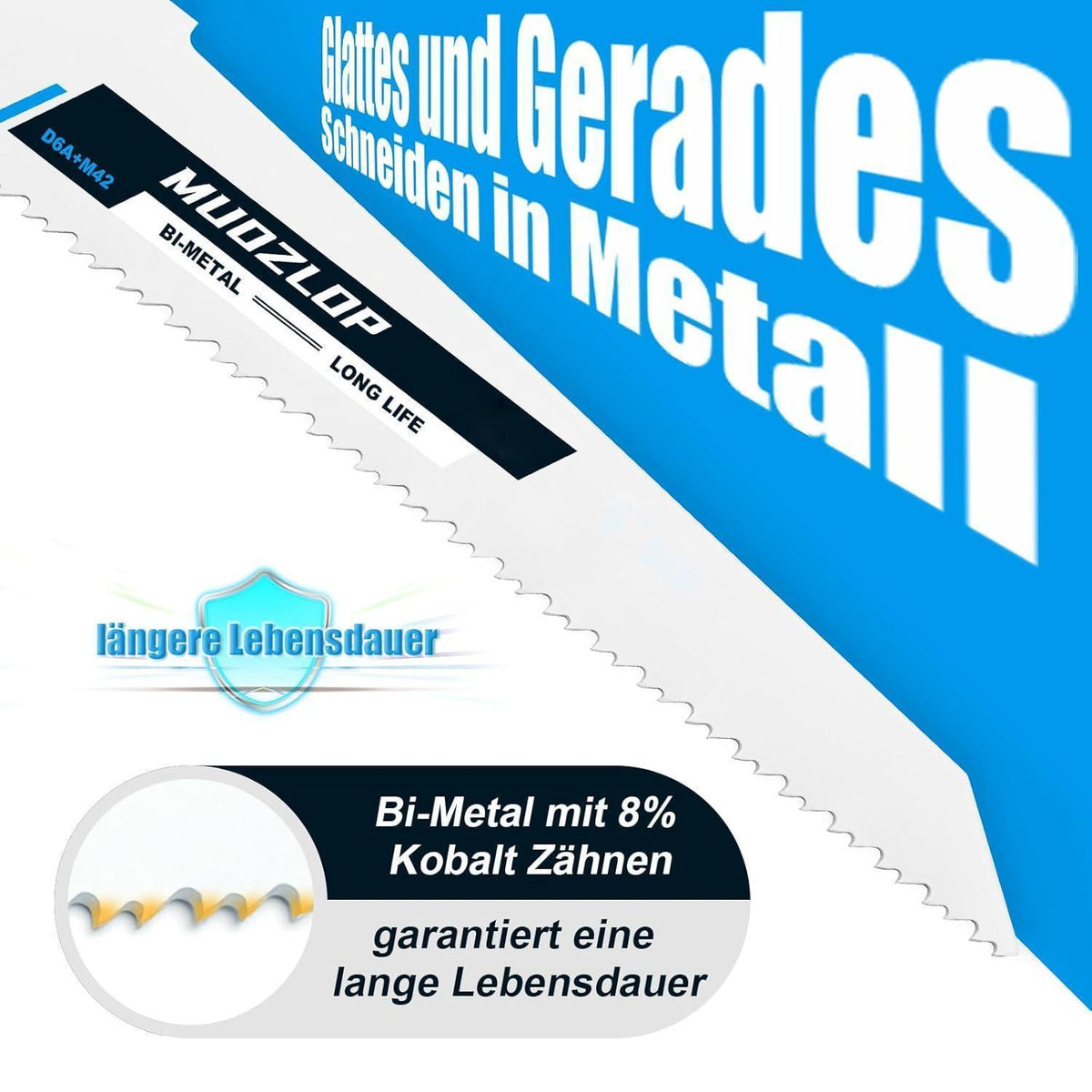 20er Säbelsägeblätter Set für Holz & Metall, CRV & BIM