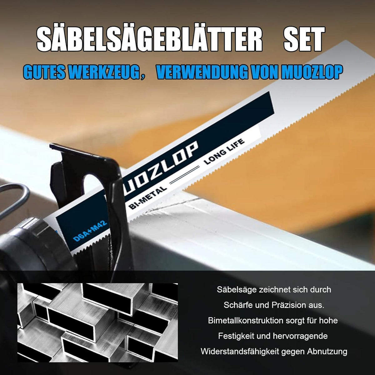 20er Säbelsägeblätter Set für Holz & Metall, CRV & BIM