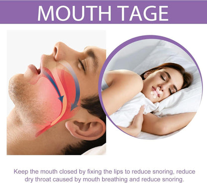 Mundpflaster Schlafen 120 Stück Sleep Strips Mundband Kit