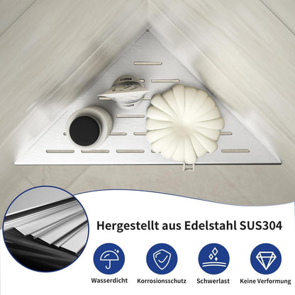 Eck Duschregal Edelstahl 2er Set – Platzsparend & Modern