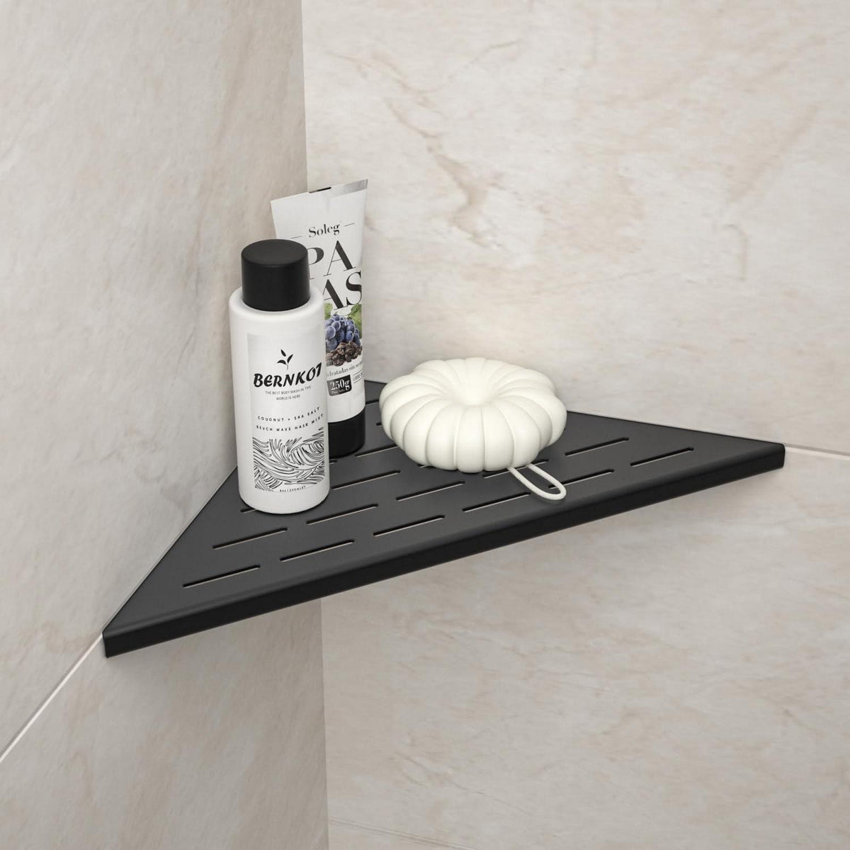 Eck Duschregal Edelstahl 2er Set Schwarz – Platzsparend & Modern