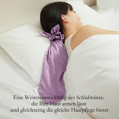 LILYSILK Seide Mütze Scrunchies 2-in-1 Haargummis 100% Seide