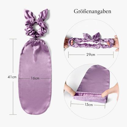LILYSILK Seide Mütze Haargummi 2-in-1 Lavendel