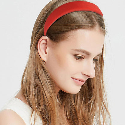 7er Set Haarreifen Damen Perlen Stirnbänder Haarband Mädchen Rot