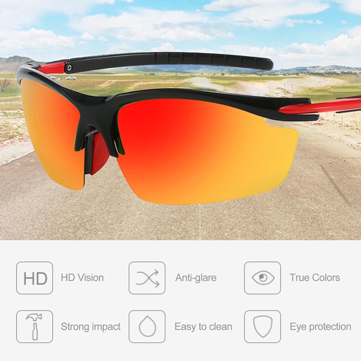 Polarisierte Sportsonnenbrillen Set UV400 Herren/Damen 2 Stück