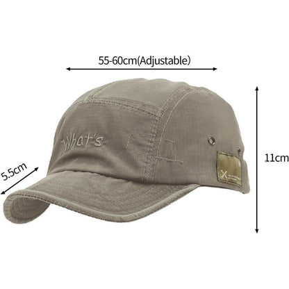 Baumwoll Baseball Cap Damen & Herren – Verstellbare Sonnenhut Grau