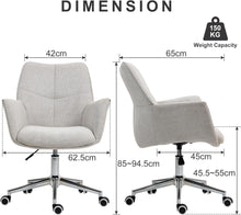 Bürostuhl 360° Drehstuhl höhenverstellbar Schminkstuhl bis