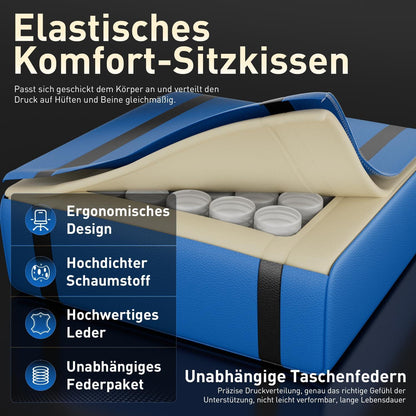 Gaming Stuhl Ergonomischer Massage Computer Bürostuhl Kopfstütze
