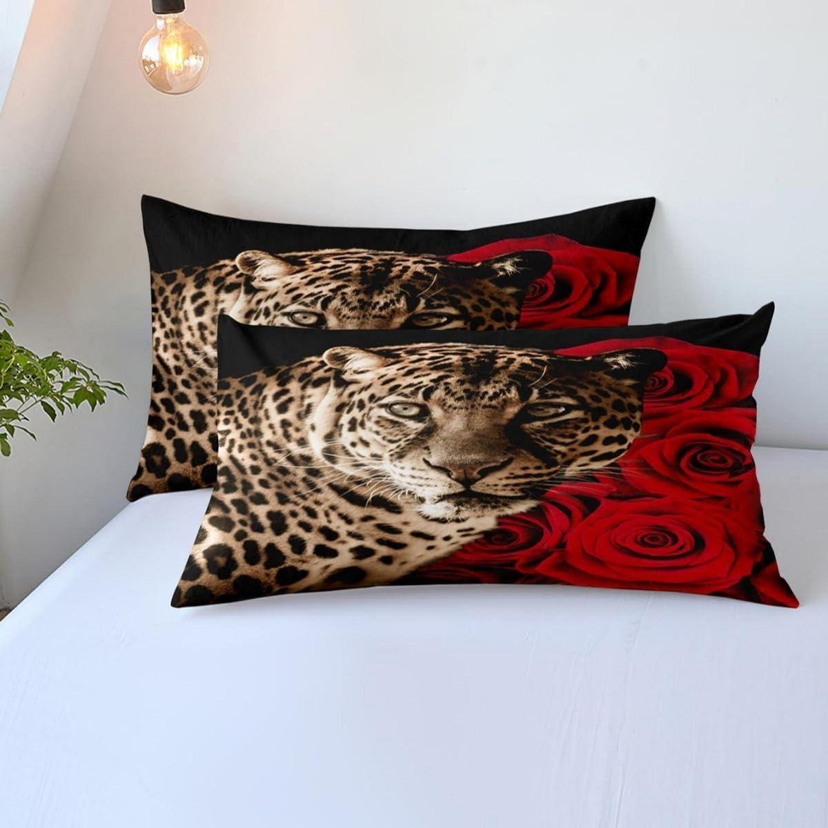 Leoparden Bettwäsche Set 135x200cm – 3D Mikrofaser für Jungen