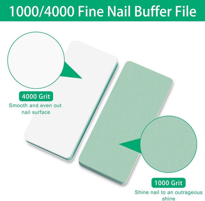 Feine Mini Buffer Nägel 1000 4000 Körnung Hochglanz Nagelpolierblock