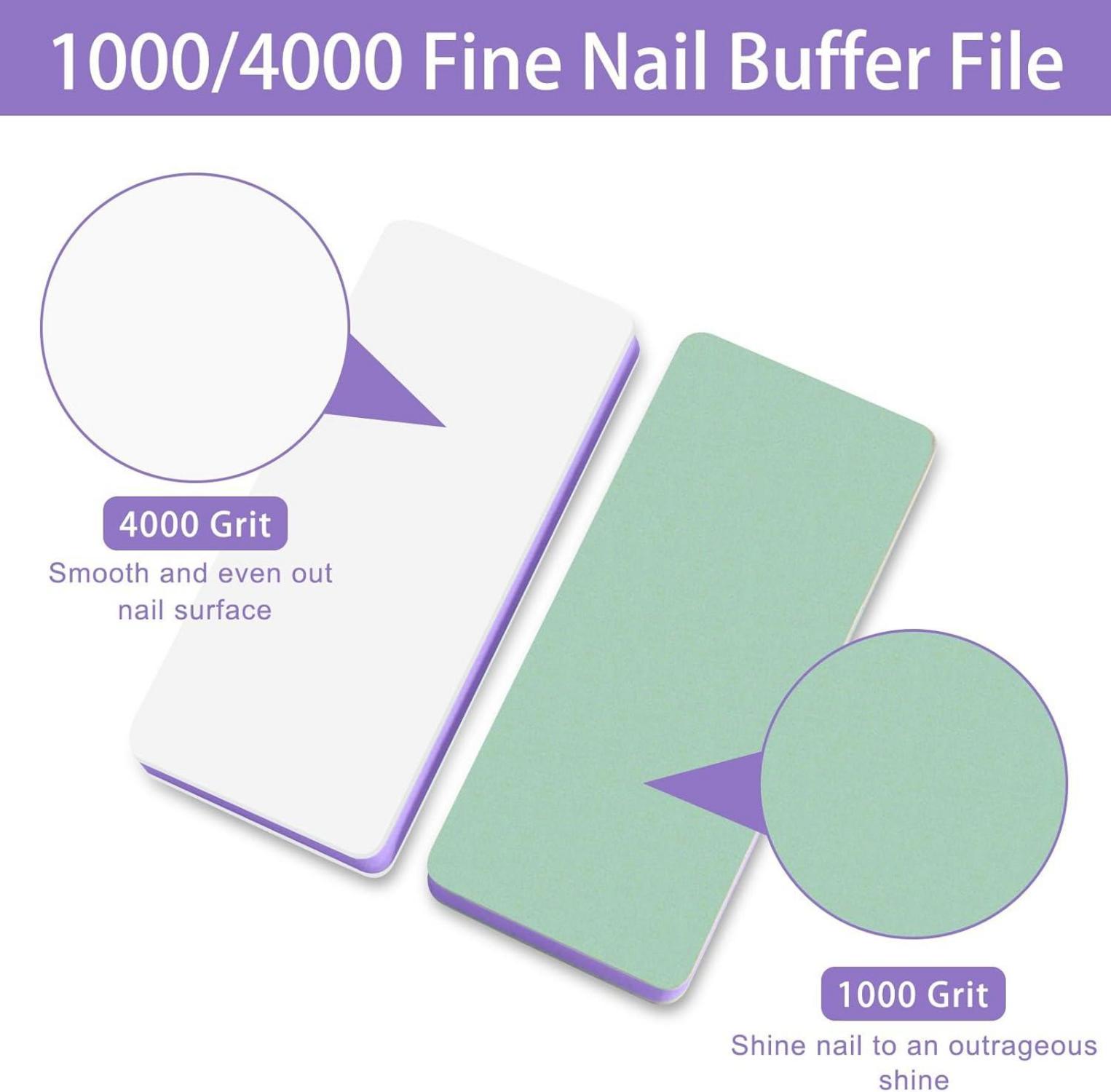 Feiner Mini Buffer für Nägel: 1000 & 4000 Körnung