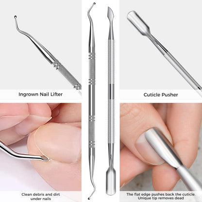 Extra Large Toenail Clippers for Thick Nails Set - Seniors Men Heavy Duty