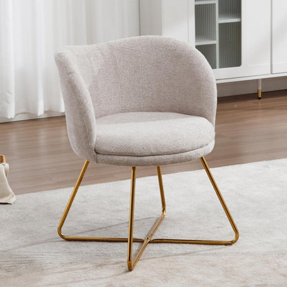 Chenille Loungesessel modern – Bequemer Akzentstuhl für Wohnzimmer