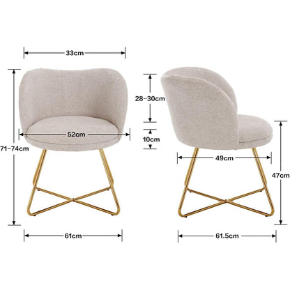 Chenille Loungesessel modern – Bequemer Akzentstuhl für Wohnzimmer