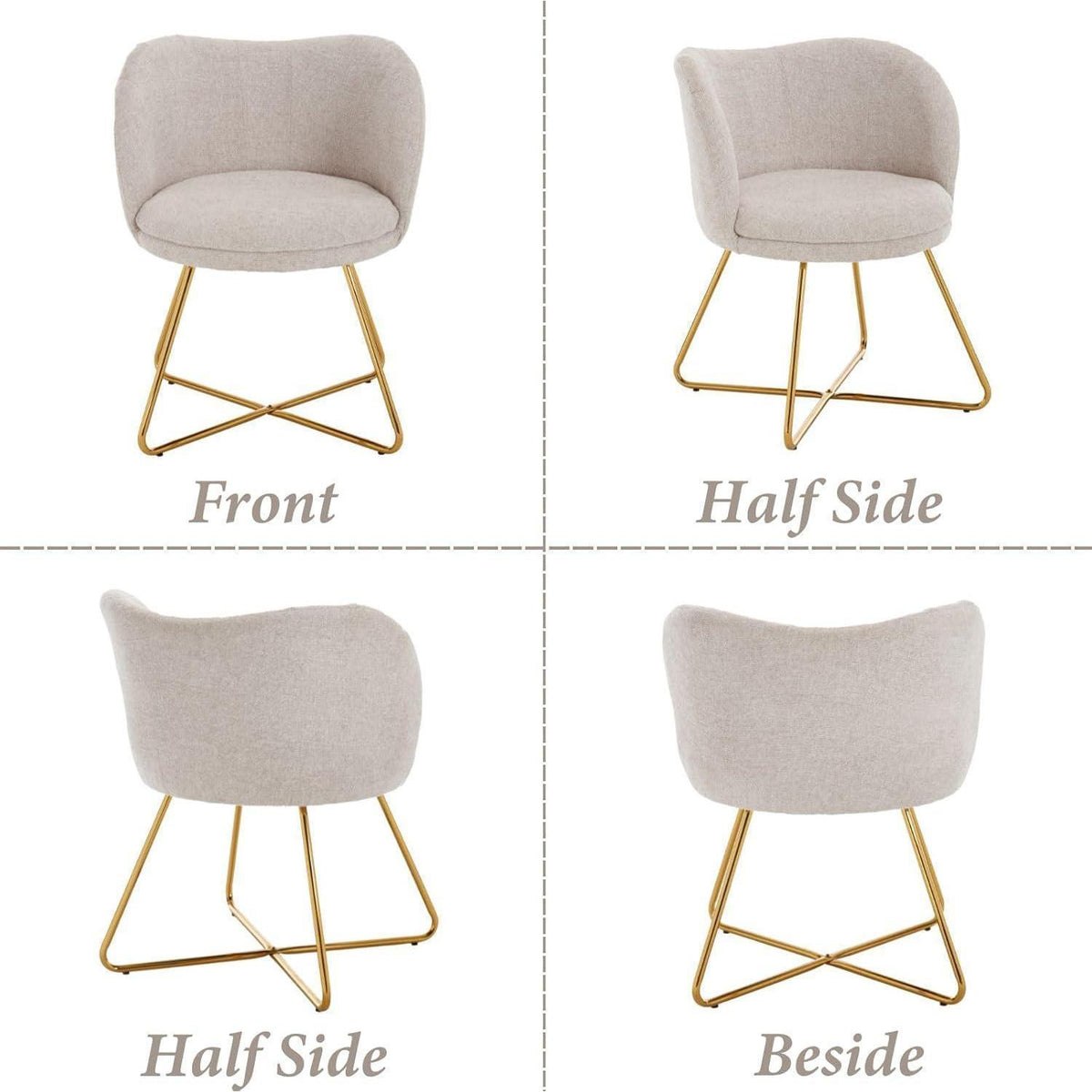 Chenille Loungesessel modern – Bequemer Akzentstuhl für Wohnzimmer