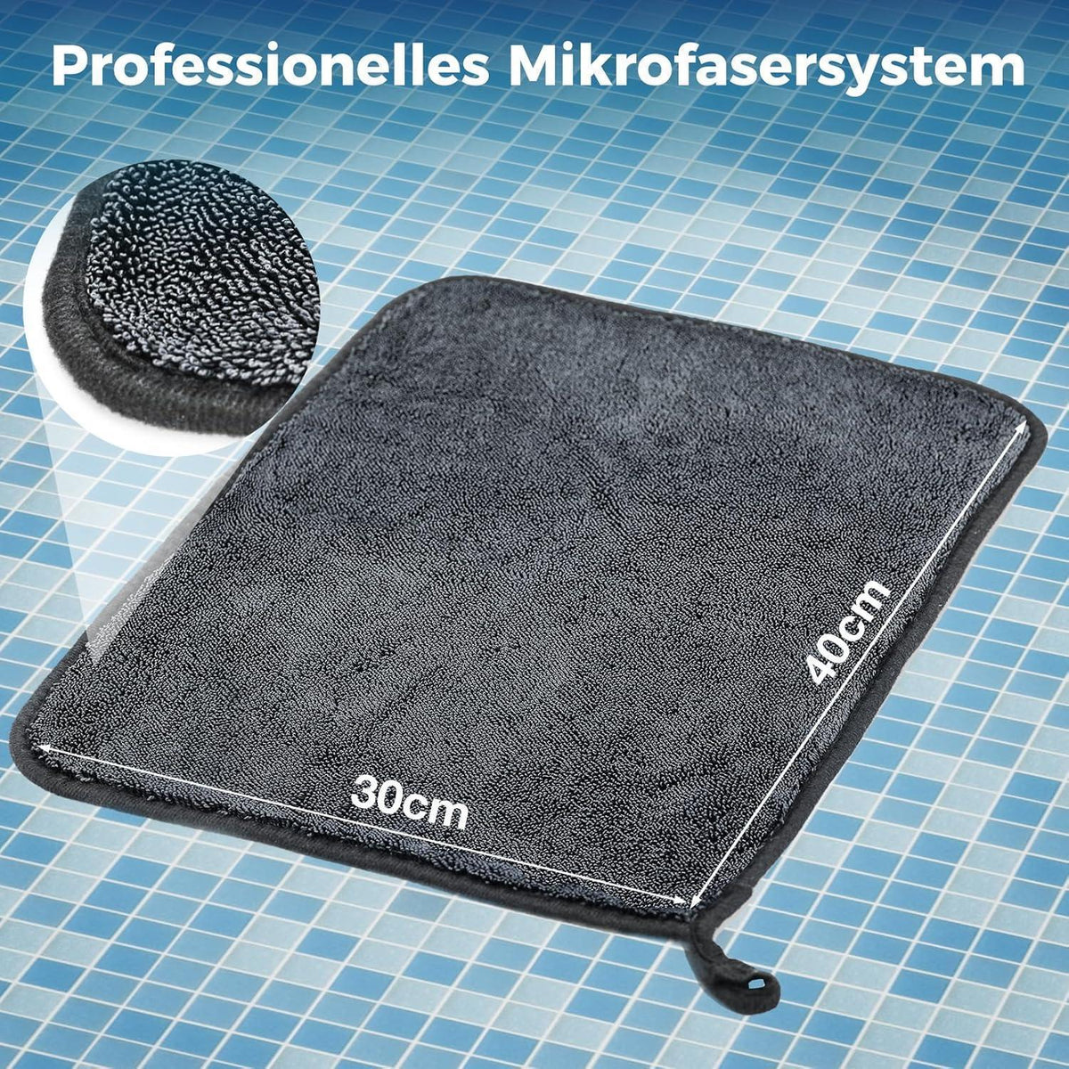 Mikrofaser Trockentücher 3er Set – Schnelltrocknend & Streifenfrei