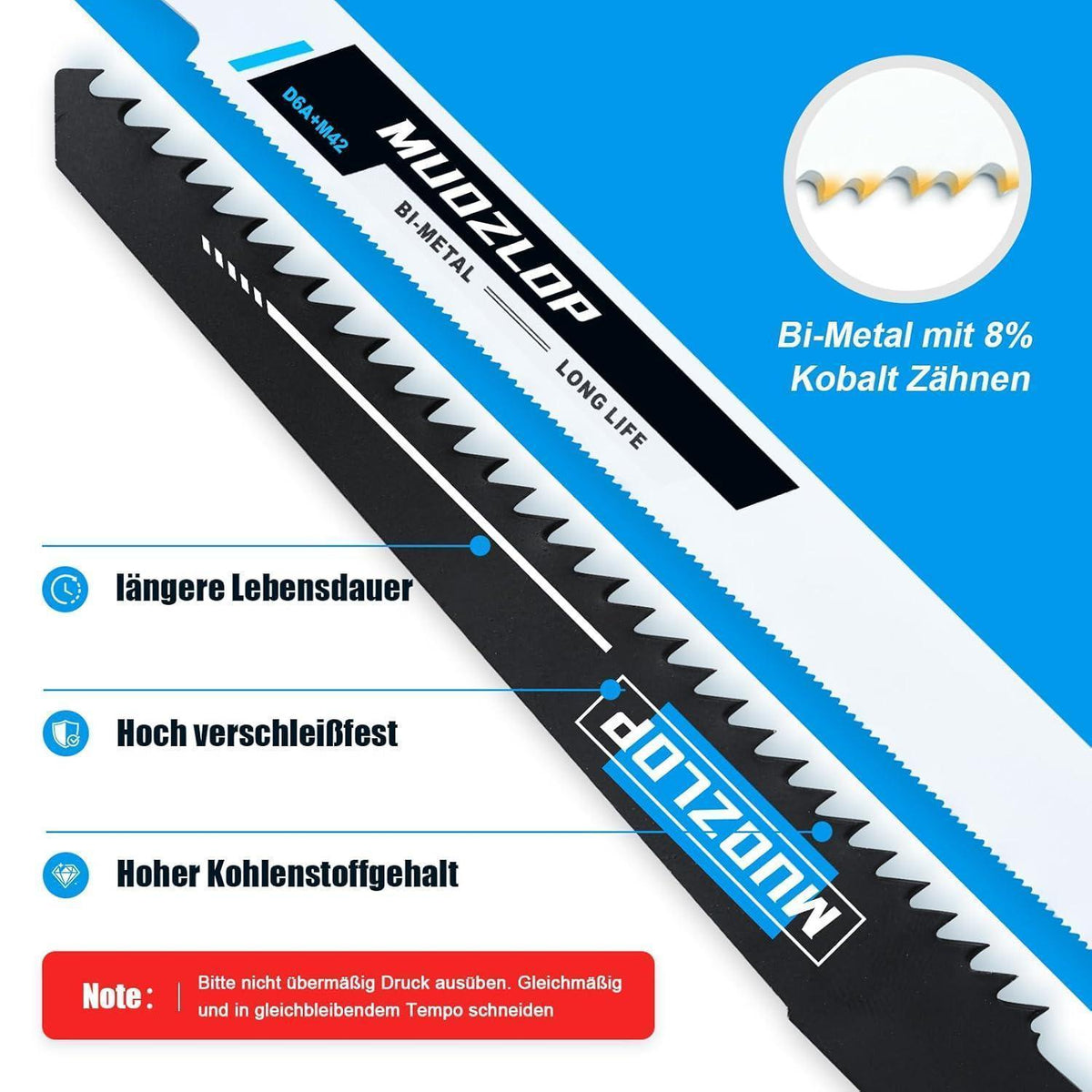 Säbelsägeblätter Set 35tlg. CRV & BIM für Holz & Metall