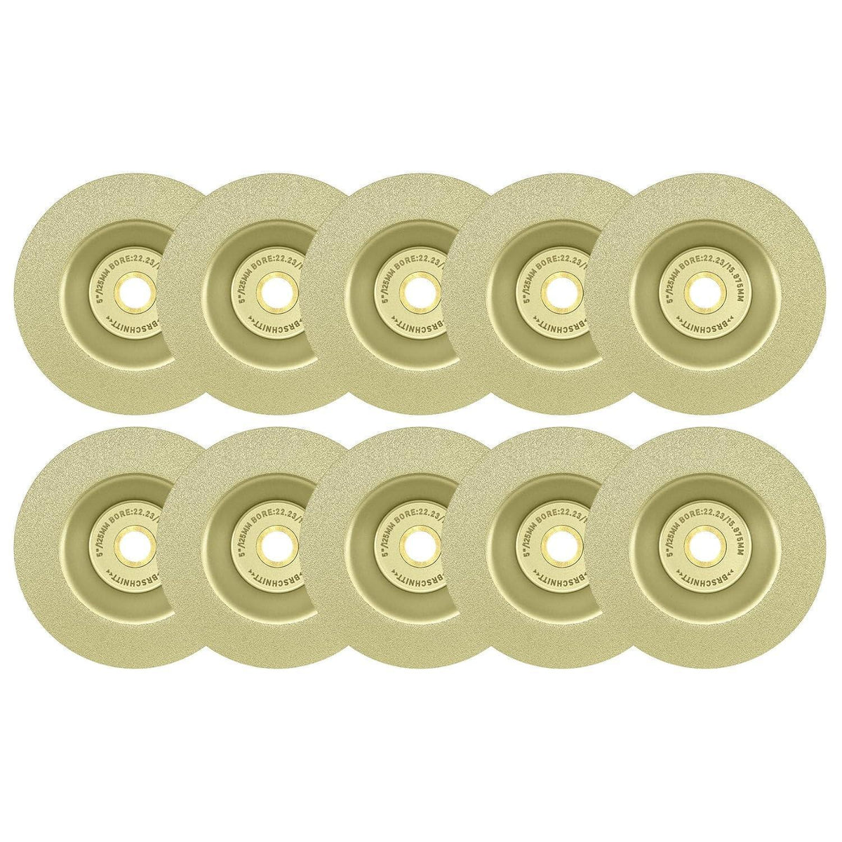 Diamant Schleifscheibe 10er Set 125mm für Stein & Fliesen