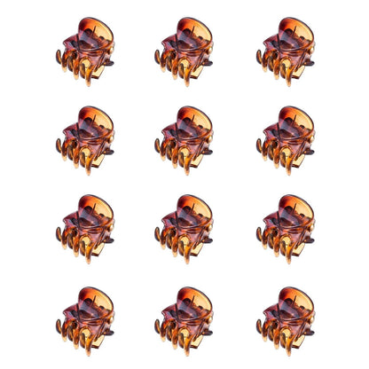 12er Set Mini Haarklammern Kunststoff Haarspangen Mädchen Haarschmuck