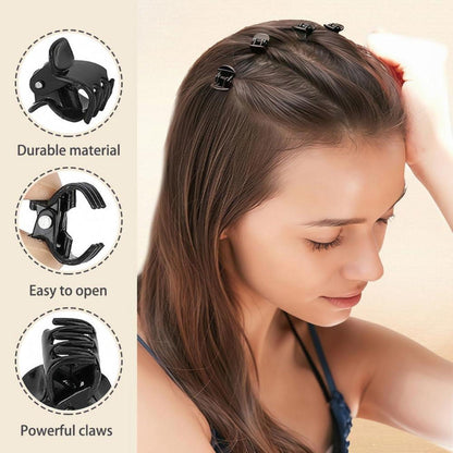 12er Set Mini Haarklammern Kunststoff Haarspangen Mädchen Haarschmuck