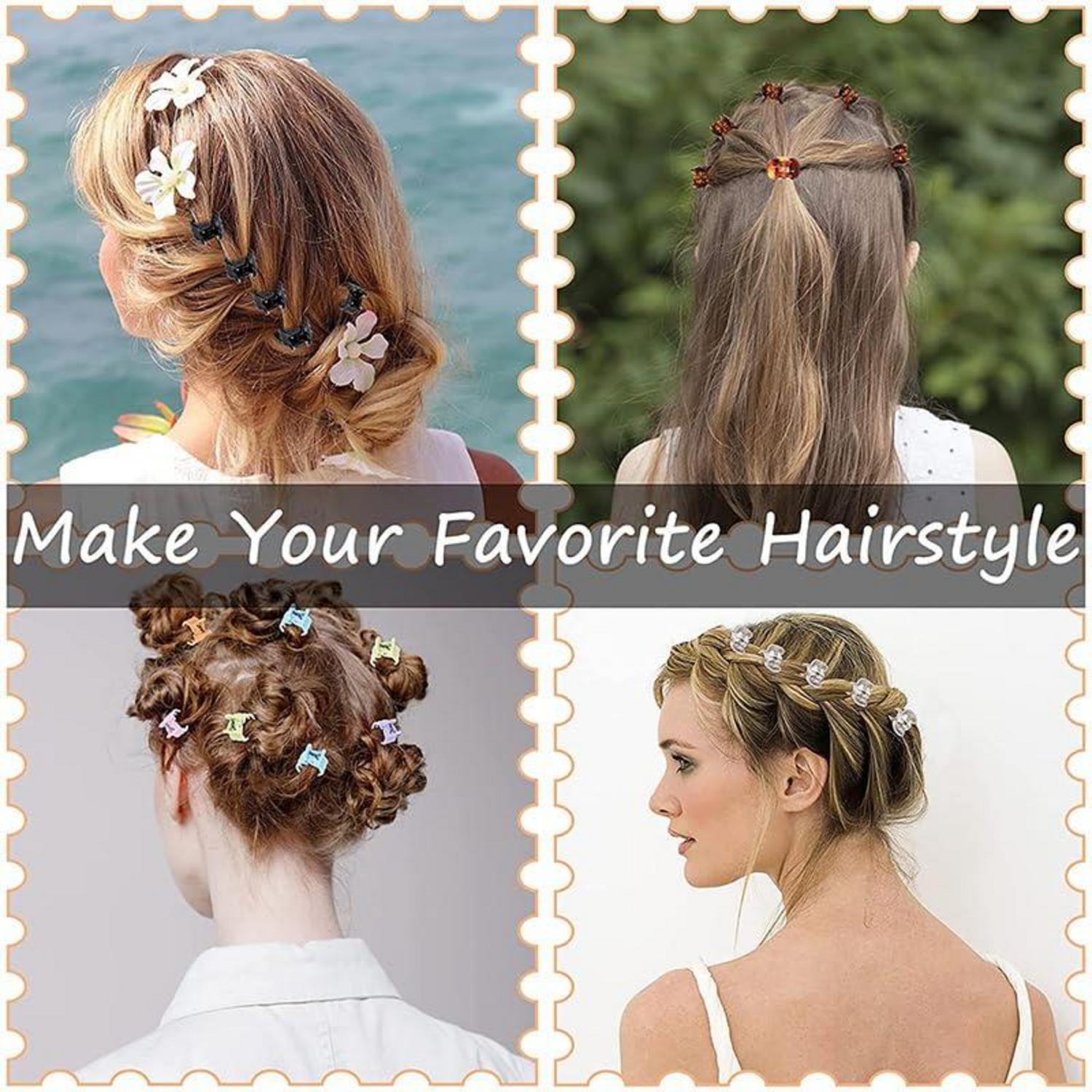 12 Mini Haarklammern Blumendesign Mädchen Frauen Haarschmuck