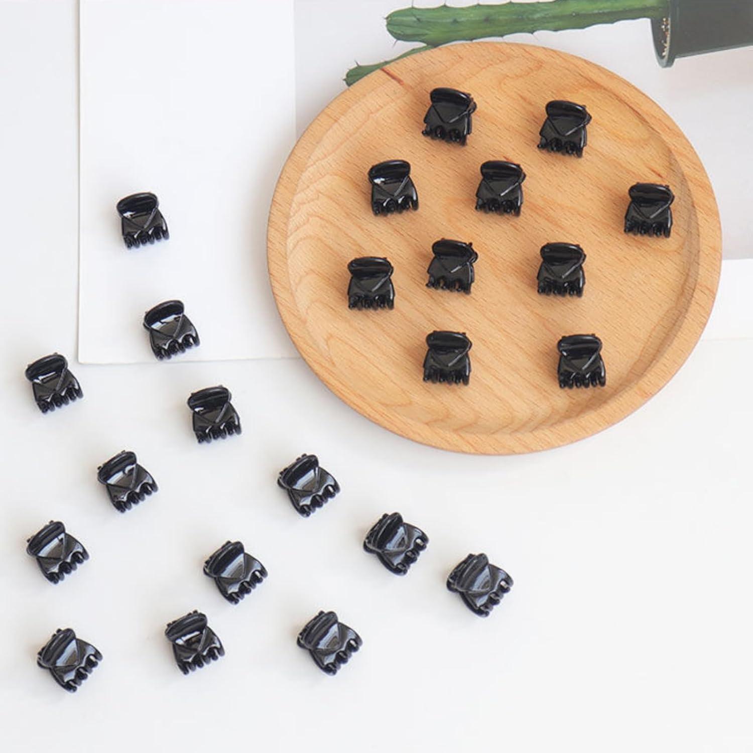Haarklammern 12 Stück Mini Haarspangen Klaue Clips Kunststoff Haar Klemmen Haarklaue
