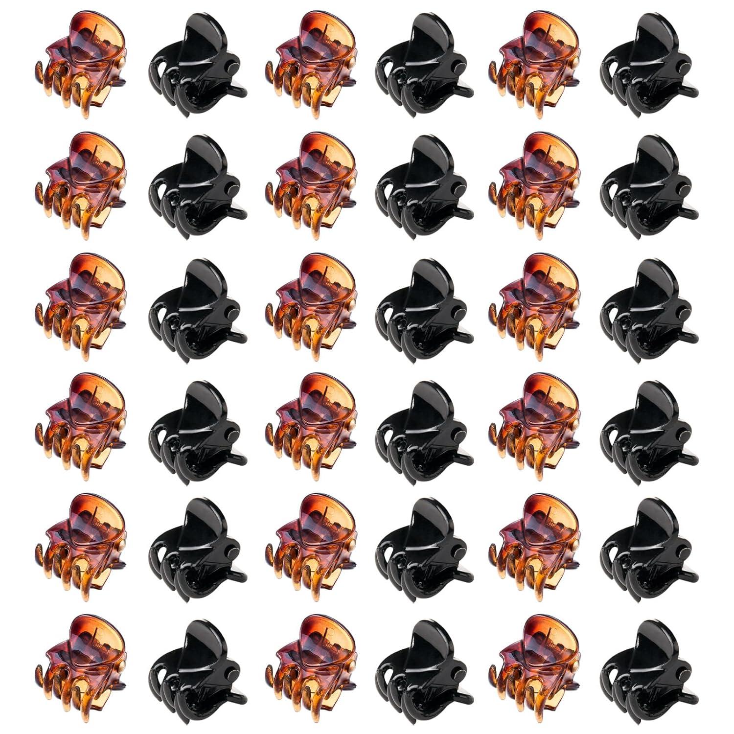 36 Stück Mini Haarspangen Kunststoff Haar Klemmen Haarklammer