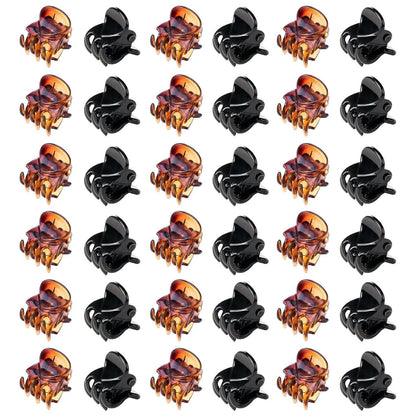 36 Stück Mini Haarspangen Kunststoff Haar Klemmen Haarklammer