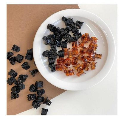 24 Mini Haarklammern Mädchen Frauen Haarspangen Clip Set