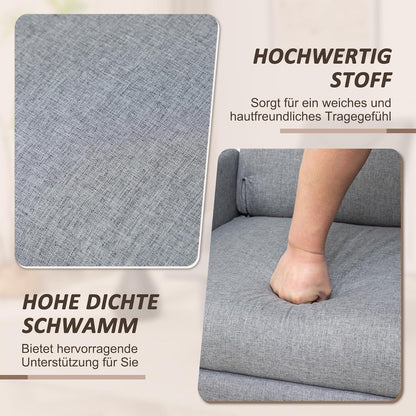 Relaxsessel mit Liegefunktion – Grau, Ergonomisch & Bequem