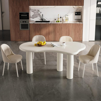 Moderner Esstisch Set Weiß für 4 Personen – Minimalistisch & Platzsparend