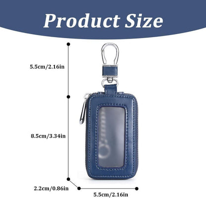 Schlüsseltasche mit Reißverschluss für Autoschlüssel (Blau)