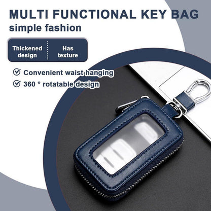 Schlüsseltasche mit Reißverschluss für Autoschlüssel (Blau)