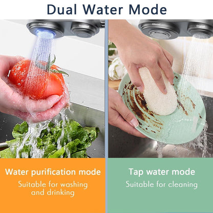Wasserfilter Wasserhahn mit 12 Adaptern für sauberes Trinkwasser