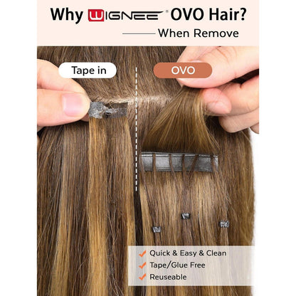 Remy Echthaar Extensions 46 cm Blond – 2er Pack mit Micro Beads