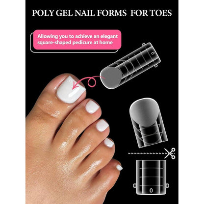 Polygel Nagelformen Set mit Gleitmittel – 120 Tipps & Zubehör