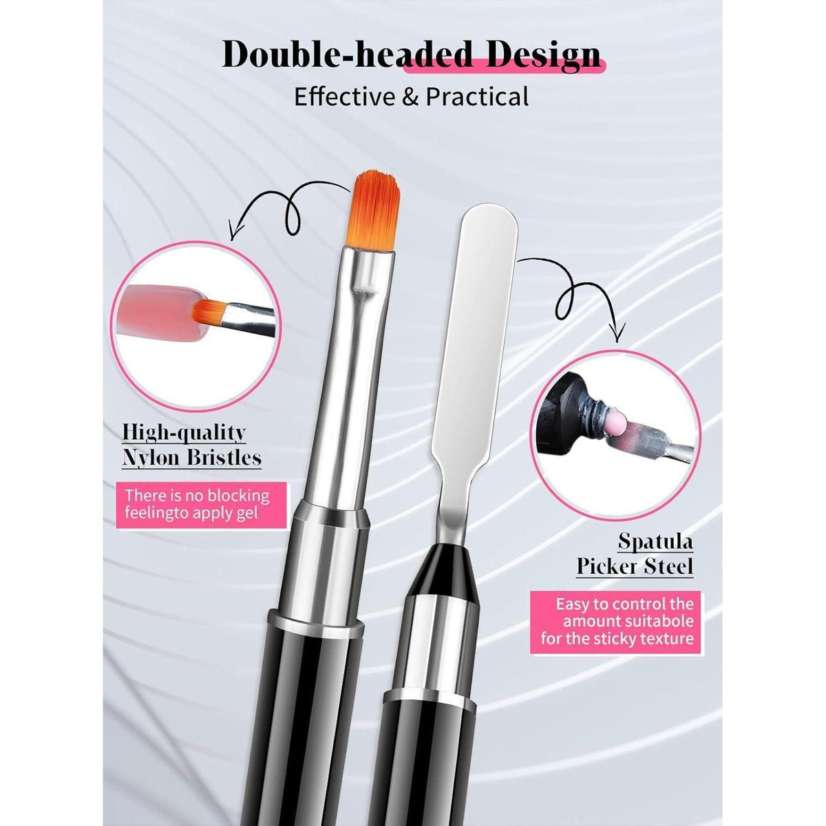 Polygel Nagelformen Set mit Gleitmittel – 120 Tipps & Zubehör