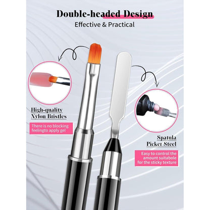 Polygel Nagelformen Set mit Gleitmittel – 120 Tipps & Zubehör