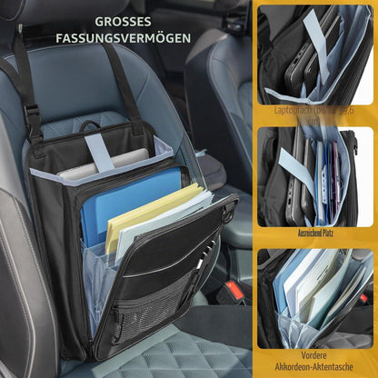 Autositz Organizer mit Laptopfach 15,6 Zoll Schwarz