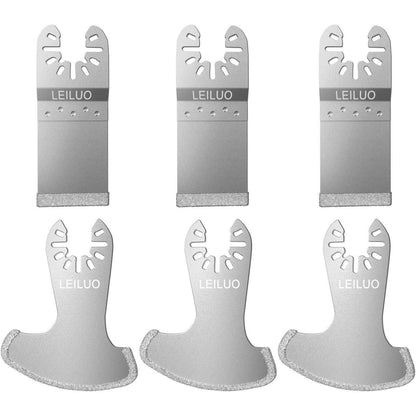 Diamant Oszillierer Sägeblatt Set 6tlg Fugenentferner für Fliesen & Beton