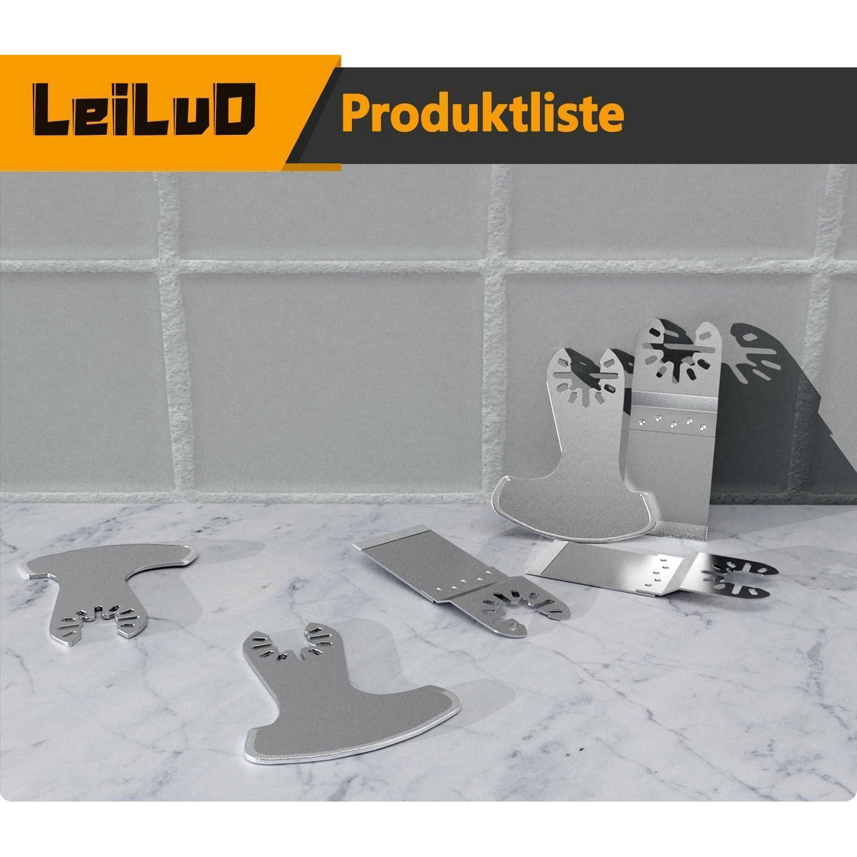 Diamant Oszillierer Sägeblatt Set 6tlg Fugenentferner für Fliesen & Beton