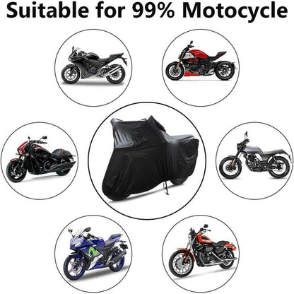 Stretch Motorradabdeckplane wasserdicht 295 x 109 x 140 cm